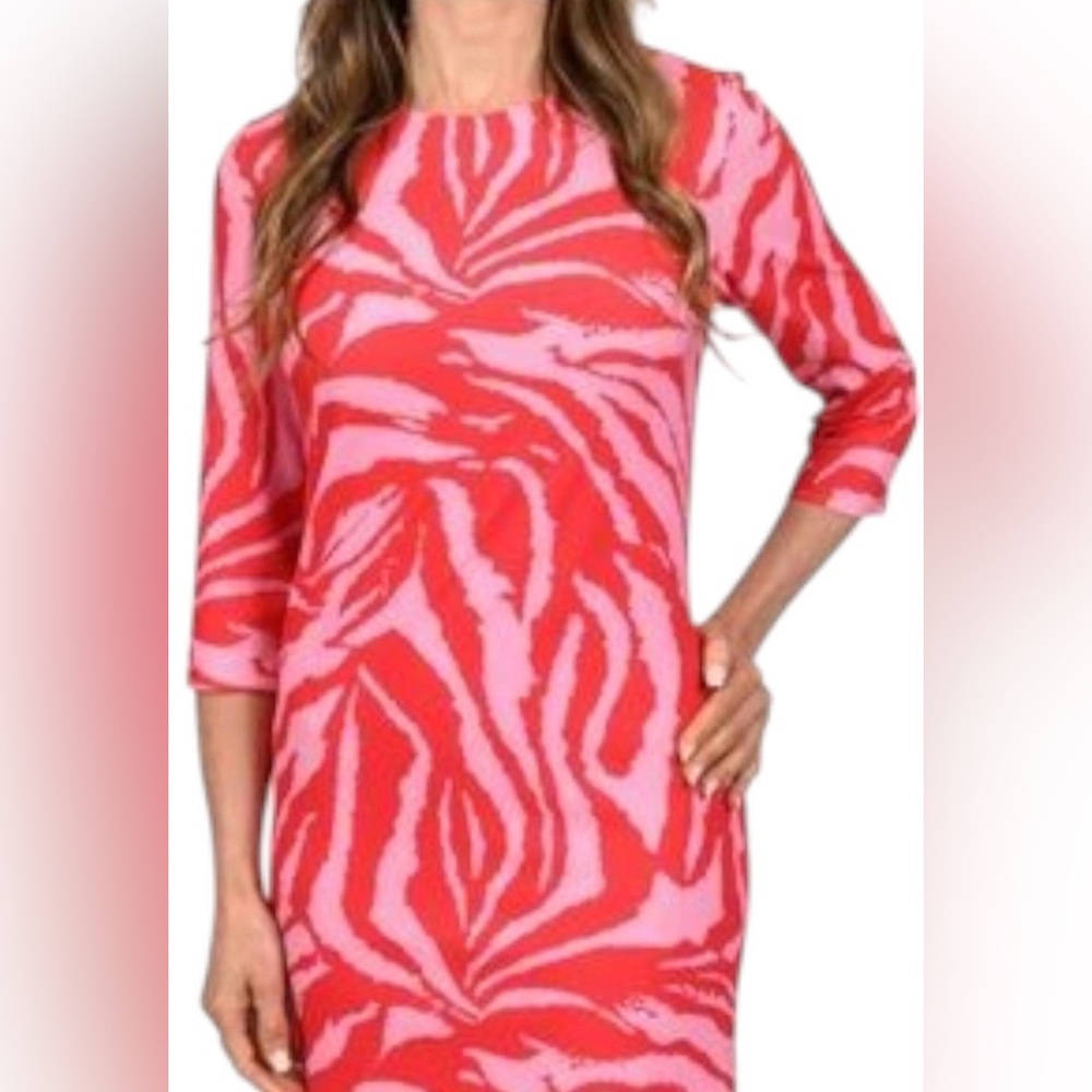 NWT SCAPA LAUREN PERRE‎ | Printed Dress in Red XS
